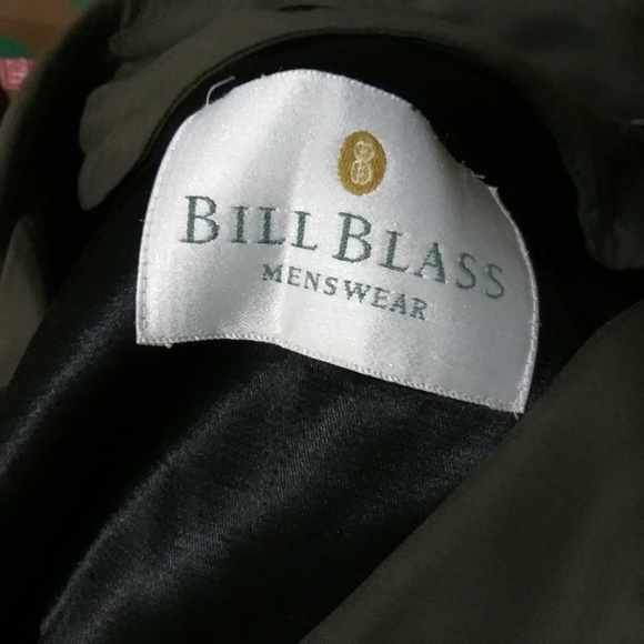 Bill Blass men gray trench coat - Picture 3 of 5